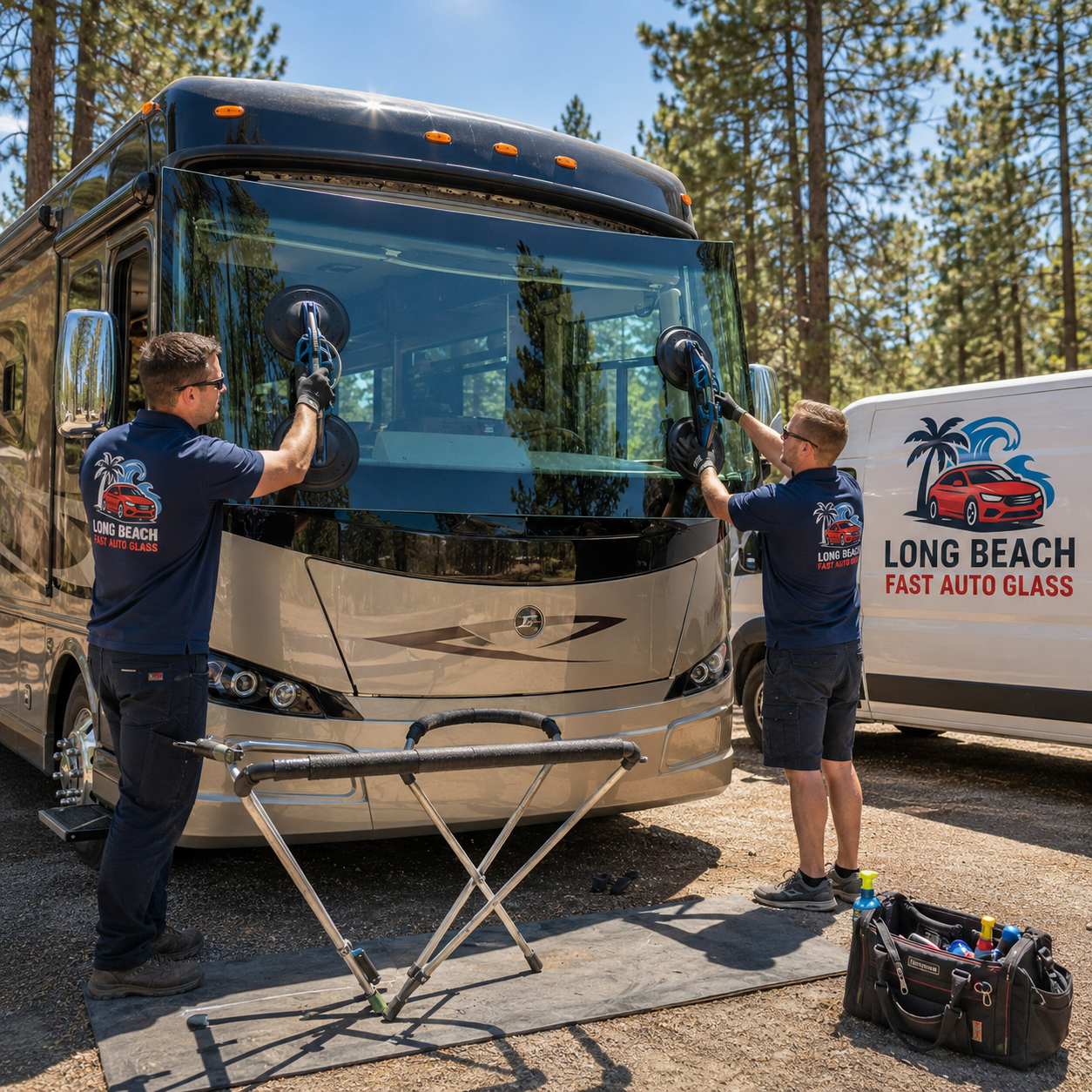 RV Windshield Repair and Replacement Long Beach CA